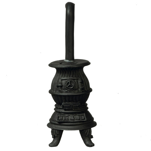 1/2" Scale Pot Belly Stove, Black