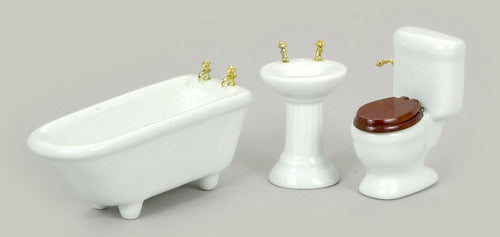 Bathroom Set, 3pc, White