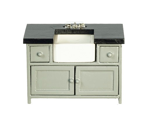 Small Kitchen Sink, Grey & Black