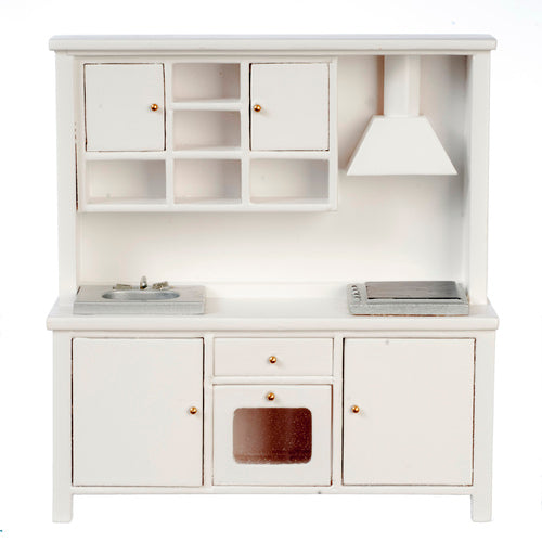 Kitchen Sink & Stove Cabinet, White