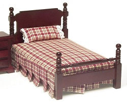 Single Bed, Mahogany