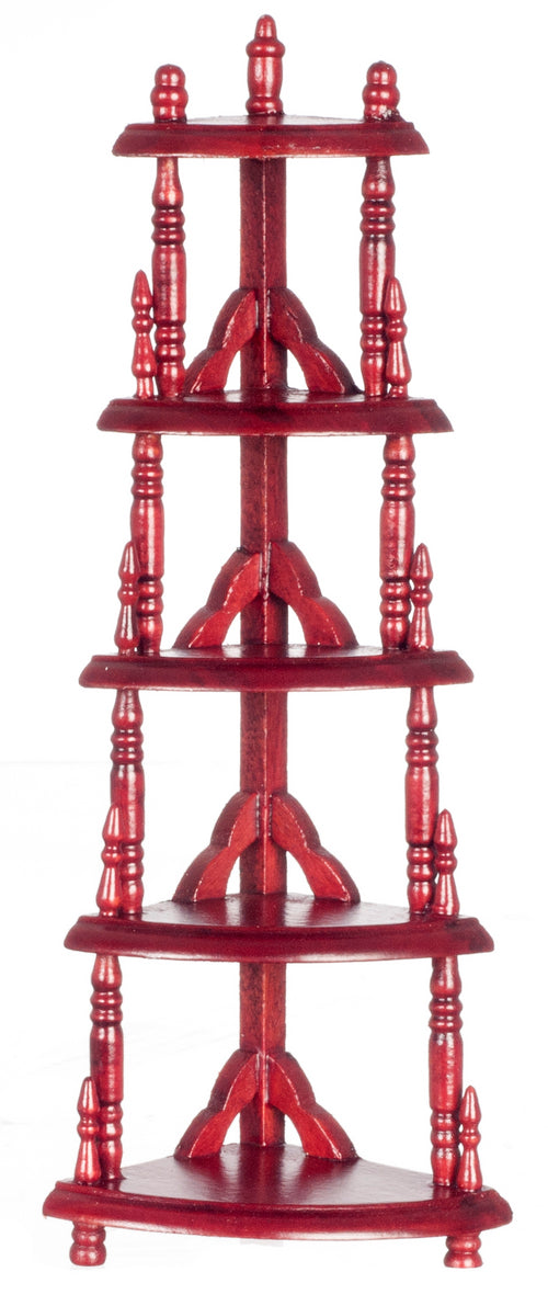 Victorian Corner Etagere, Mahogany