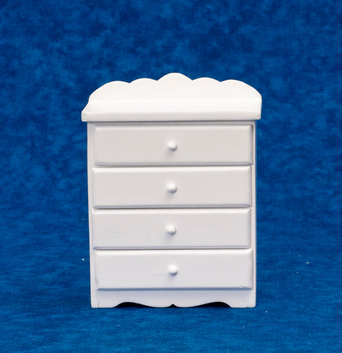 4-Drawer Chest, White