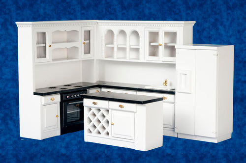 Kitchen Set, Black & White, 4pc