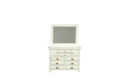 Dresser & Mirror, White