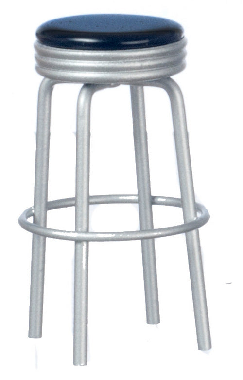 1950's Style Stool, Black