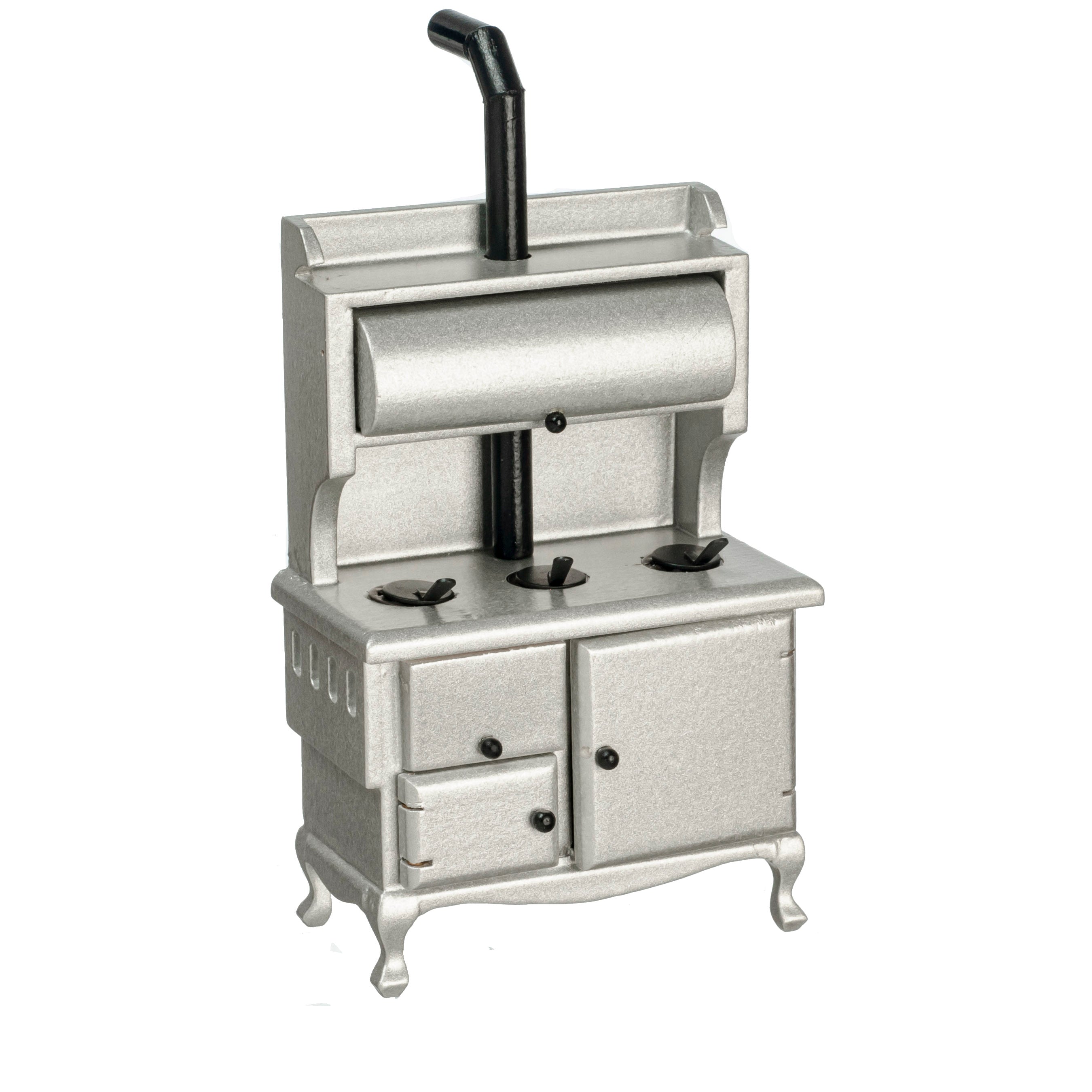Wood Stove, Silver – Miniature Designs, Inc.