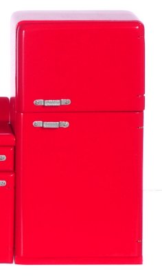 1950's Refrigerator, Red