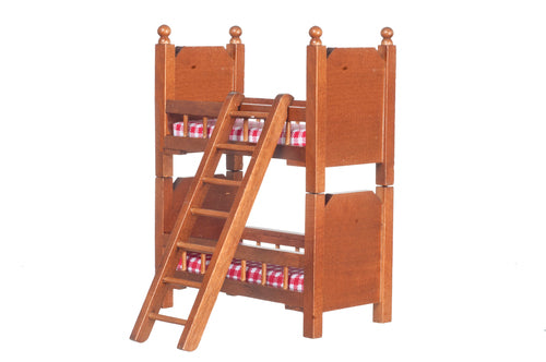 Bunkbed with Ladder, Walnut