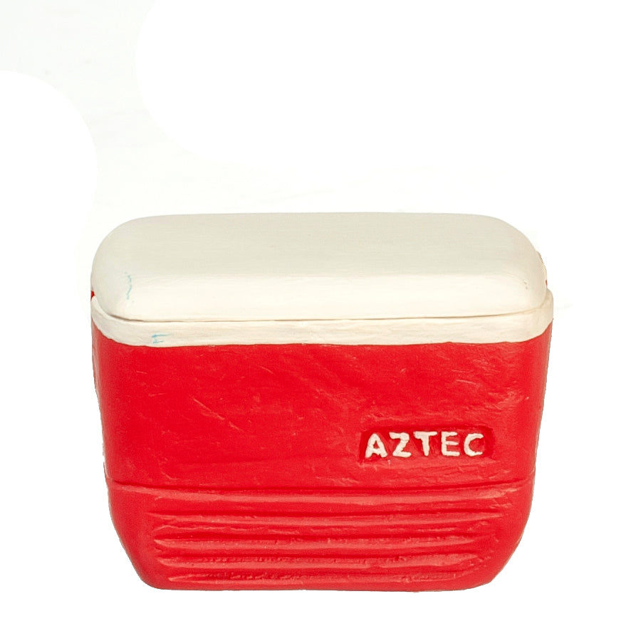 Cooler with Lid, Red, Large