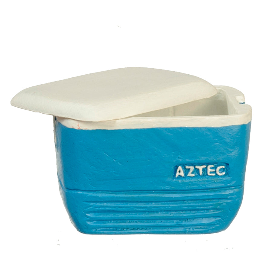 Cooler with Lid, Blue, Large