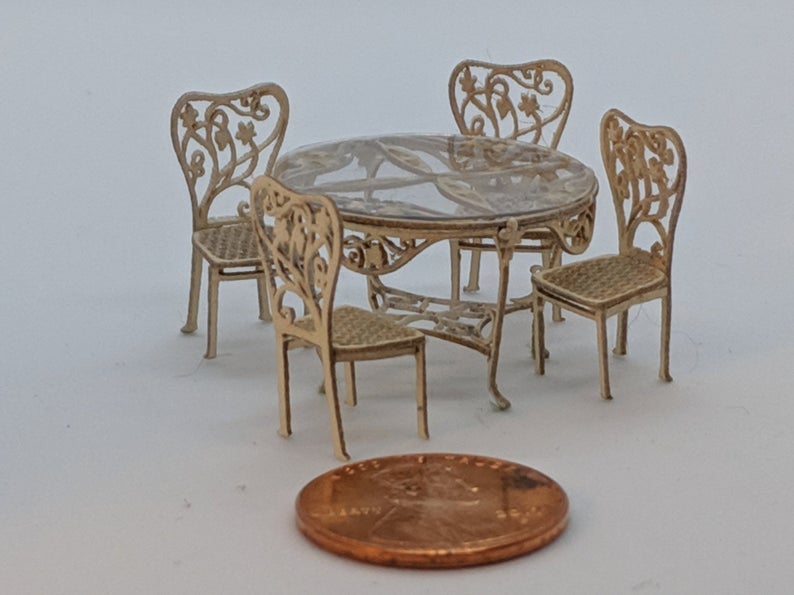 1/4" Scale Art Nouveau Patio Furniture Kit