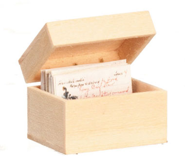 Recipe Box with Recipe Cards