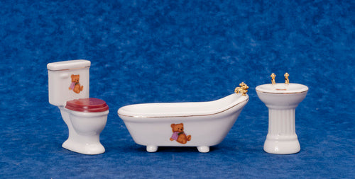 Bear Bath Set, 3pc