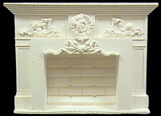 Victorian Fireplace, Cupids & Scrolls, #8