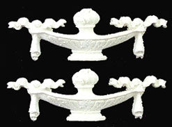 Ribbon Urn Appliques, 2pc, #41