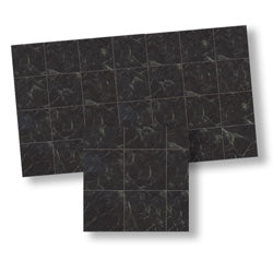 Faux Marble Tiles, Black