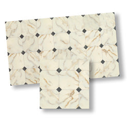 Faux Marble Tile, White Diamond