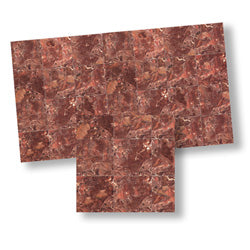 Faux Marble Tile, Rust