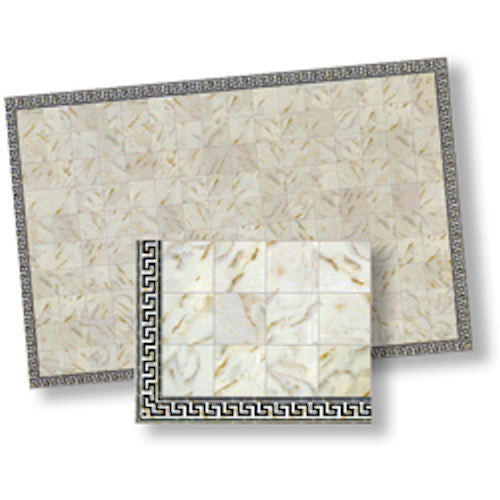 Beige Faux Marble Tile Flooring