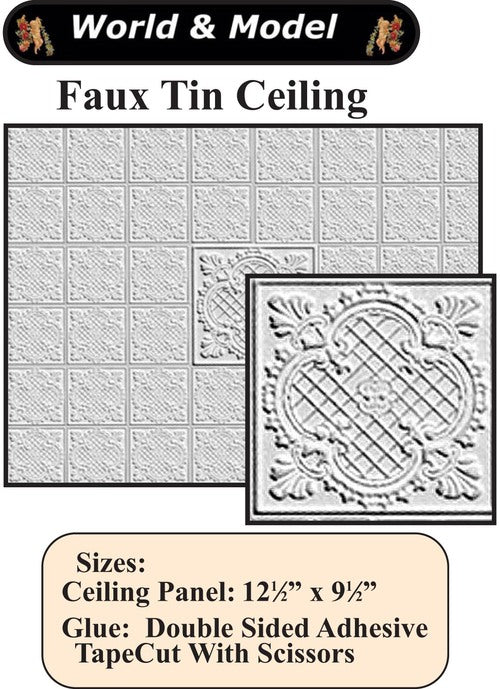 Faux Tin Ceiling Panel