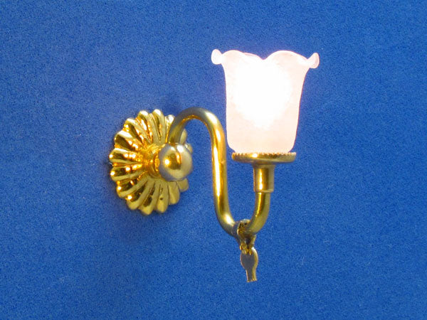 Brass Gas-Style Wall Sconce