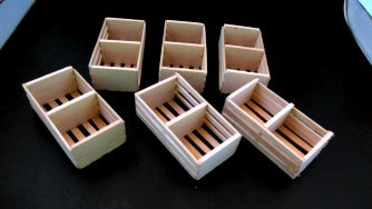 Double Wooden Crate, 1pc