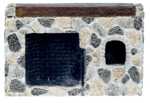Fieldstone Walk In Fireplace