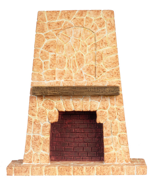 Southwest Stone Fireplace