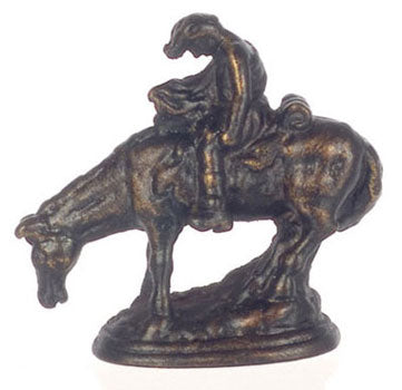 Rodeo Figurine, Brass