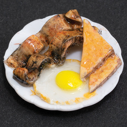 Breakfast Plate, Eggs, Bacon, Toast