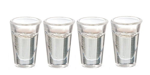 Water Glasses, Filled, 4pc