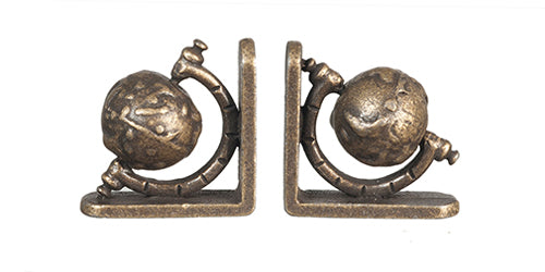 Small Globe Bookends, Pair