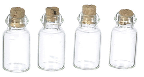 Glass Jars, Empty, 4pc