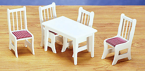 Kitchen Table & Chairs, White
