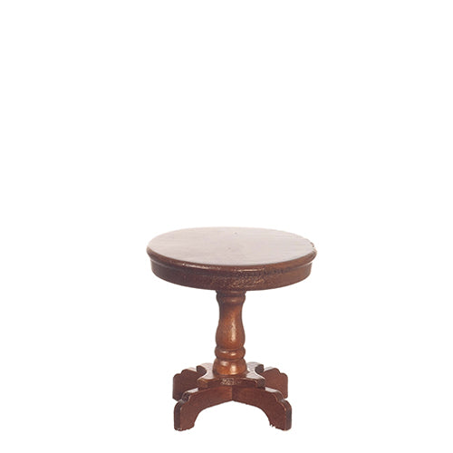 Victorian Pedestal End Table, Walnut