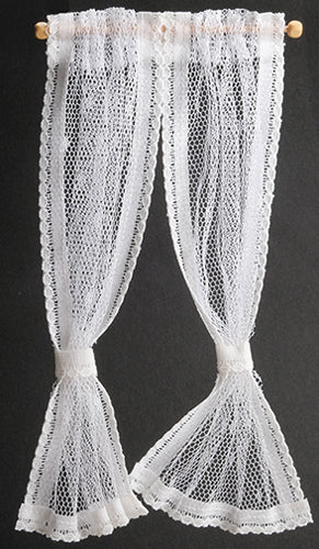 Curtain, Lace Curtain, White