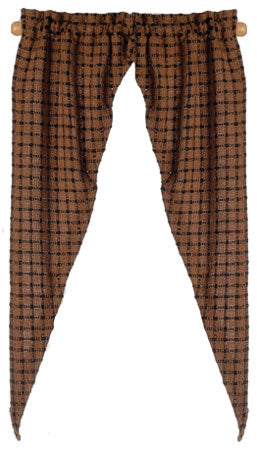 Country Tiffany Curtain, Chestnut
