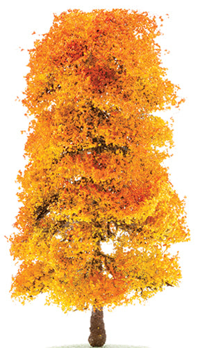 Autumn Tree, Red, Orange, 8"