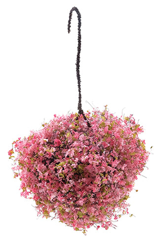 Hanging Basket, Pink Fuchsia, Large