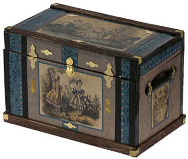 Lithograph Wooden Trunk Kit, Fashion