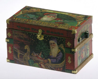 Lithograph Wooden Trunk Kit, Christmas