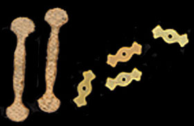 Leather Handles with Brass End Pieces