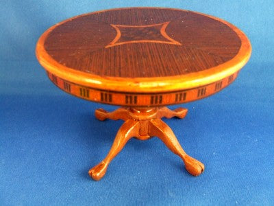 Drum Table, Zebra wood