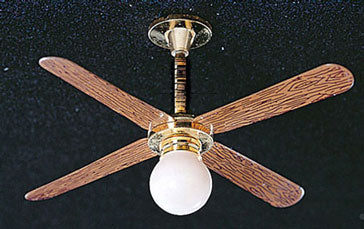 Ceiling Fan with Globe Ceiling Light