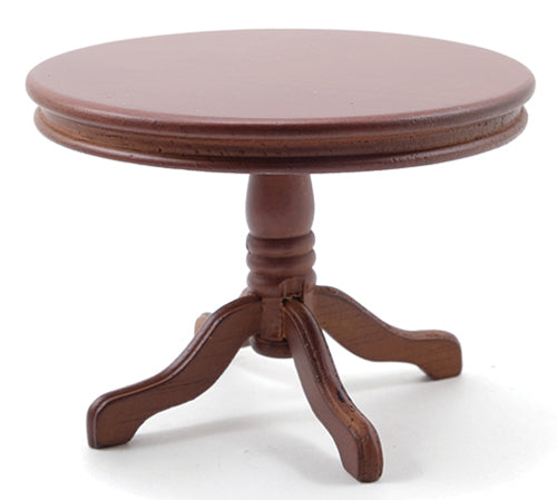 Pedestal Table, Round, Walnut