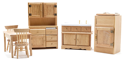 Kitchen Set, Oak, 6pc