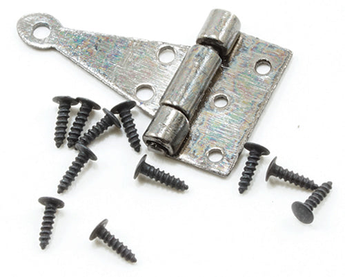 T-Hinges, Pewter, 2pk with 24 Nails