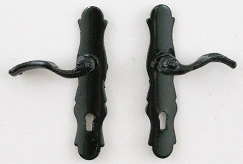 French Door Handles, Black