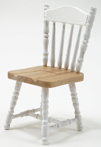 Kitchen Chair, White & Oak